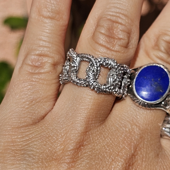 Lapis Sterling Silver Ring - Picture 3 of 8